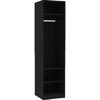 Šatní skříň Skříň WOOD 3P1K 50x50x200 černá