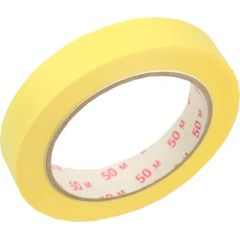malířská páska Lepící páska krepová žlutá 19 mm x 50 m