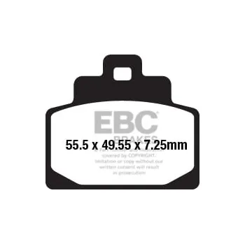 Brzdová destička Brzdové destičky EBC SFA681 PIAGGIO/VESPA MP3 300 2014-2018