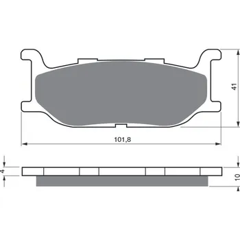 Auto-moto Brzdové destičky GOLDFREN 048 S3 CF MOTO 300 NK/SR 2020-2021