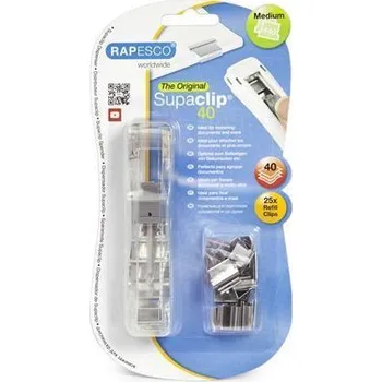 Příbor Zásobník na klipy "Supaclip 40", klipy z nerezové oceli, RAPESCO