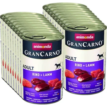 Krmivo pro psa ANIMONDA GRANCARNO ADULT - HOVĚZÍ, JEHNĚČÍ 18x400g