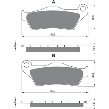 Autodíl Brzdové destičky GOLDFREN 292 AD STREET BMW R 850 C Avantgard 1999-2000