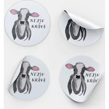 Samolepící dekorace ePipí Samolepka Nejsu kráva 1 ks 6cm