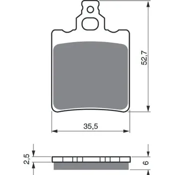 Auto-moto Brzdové destičky GOLDFREN 096 AD KTM SX 60 1998-2000