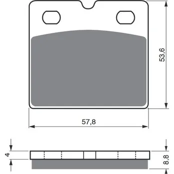 Brzdová destička Brzdové destičky GOLDFREN 072 AD STREET 072 AD