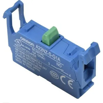 Blok Blok kontaktů 1NO Šroubová svorka barva Modrá