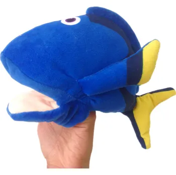 plyšák Mamido Plyšový maňásek ryba 25 cm modrá