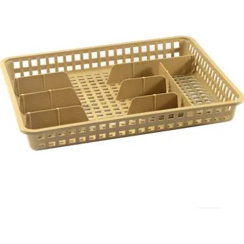 Příborník do zásuvky Příborník 26x35cm 5 přihrádek široký béžový CZ