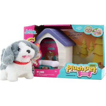 plyšák LAMPS Pejsek na baterie - s boudou