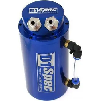 Olejové čerpadlo D1 Spec Oil catch tank, zachyt. olejová nádoba 0.7L 9mm D1Spec modrá replika