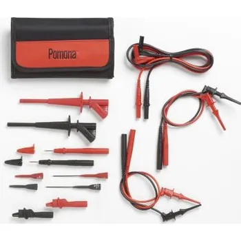 Měřicí kabel Zkušební vodič multimetru Sada zkušební sondy, délka kabelů: 2m, IEC 1010-2-031 Pomona
