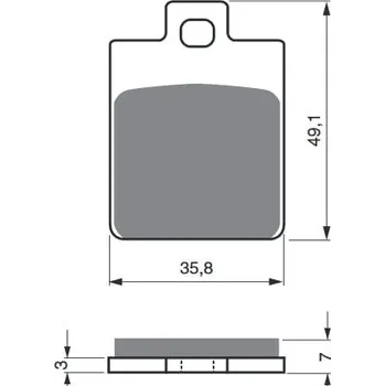 Brzdová destička Brzdové destičky GOLDFREN 137 AD PIAGGIO/VESPA Liberty 125 (