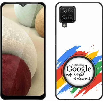 Pouzdro na mobilní telefon Gelový kryt mmCase na Samsung Galaxy M12 - tchýně ví všechno bílé pozadí