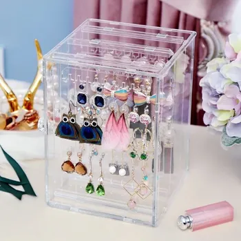 Náušnice Průhledný organizér na náušnice