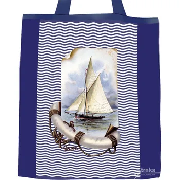 Nákupní taška Plátěná nákupní taška džínová, Námořnická
