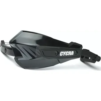 Chránič ruky pro motocykl Chrániče páček / kryty rukou s hliníkovou výztuhou CYCRA VORTEX HAND GUARDS UNIVERSAL U-CLAMPS barva černá, pár (vhodné pro řídítka o průměru 22 mm a 28 mm )