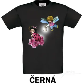 Pánské tričko Tričko UNI Brouček a beruška Barva: Černá, Velikost: S