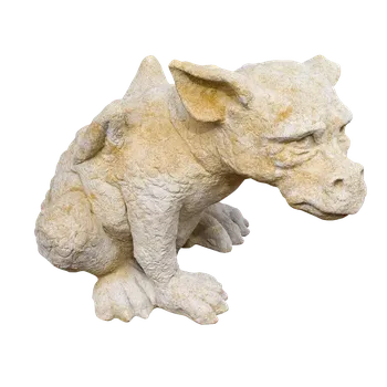 Zahradní dekorace Socha sedícího dráčka 8kg