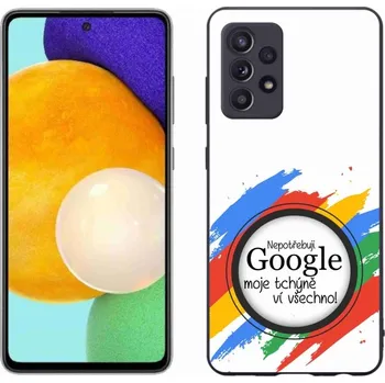 Pouzdro na mobilní telefon Gelový kryt mmCase na Samsung Galaxy A52/A52 5G - tchýně ví všechno bílé pozadí