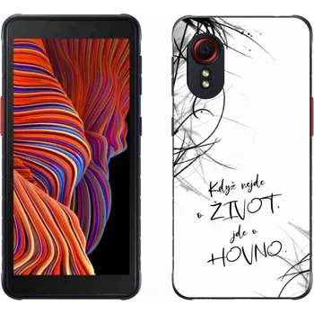 Pouzdro na mobilní telefon Gelový kryt mmCase na Samsung Galaxy Xcover 5 - vtipný text 16 bílé pozadí