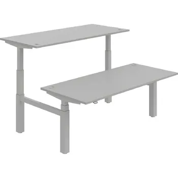 Kancelářský vozík HOBIS párový výškově stavitelný stůl MOTION DUAL MSD 3 1800, stand.ovládání, šedá + doprava zdarma