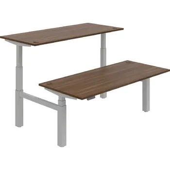 Kancelářský vozík HOBIS párový výškově stavitelný stůl 180 cm, paměť.ovlad. - MOTION DUAL MSD 3M 1800, ořech + doprava zdarma