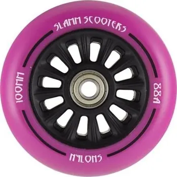Kolečko ke koloběžce Kolečko SLAMM Ny-Core 100mm | ABEC-9 | BLACK-PURPLE