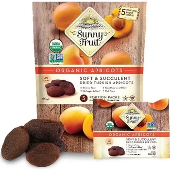 Sušené ovoce SUNNY FRUIT Bio meruňky sušené na slunci Balení: Multipack 5x50g