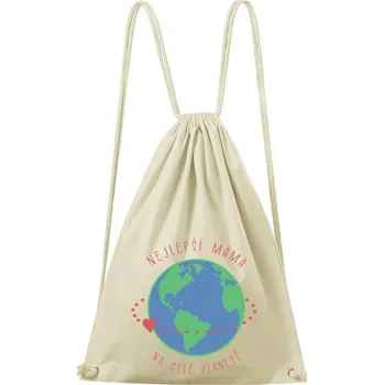 Městský batoh DOBRÝ TRIKO Bavlněný batoh s potiskem Nejlepší máma Barva: Natural