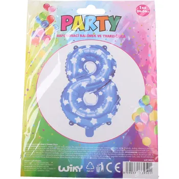 Balónek Balónek nafukovací - číslo 8 modrý