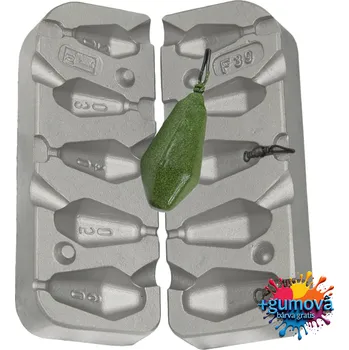 Forma na odlévání FORMA NA OLOVO 20,30,40,50,60G+GUMOVÁ BARVA 200ML.GRÁTIS