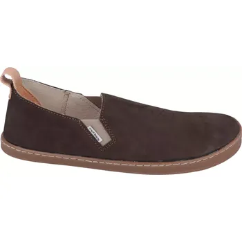 Dámské polobotky Barefoot kožené Slip on Pegres BF82 - hnědé 39
