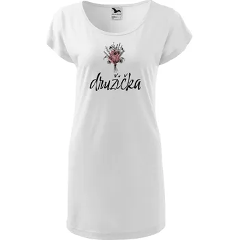 Dámské tričko DOBRÝ TRIKO Dámské tričko/šaty Družička kytice Velikost: S, Barva: Bílá