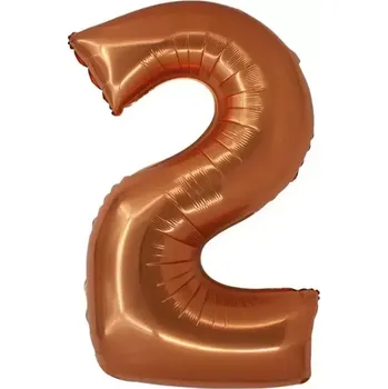 Foliová číslice - Měděná 2 - 76 cm