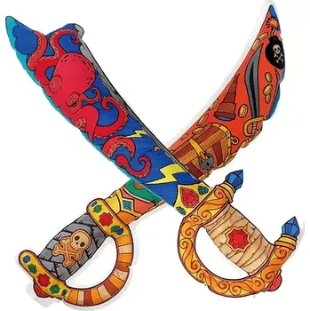 omalovánky Nafukovací omalovánky box Pirátská sada 2ks