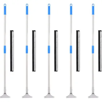 mop vidaXL Stěrky na podlahu hlavy 5 ks 55 x 119,5 cm ocel a guma [3329232]