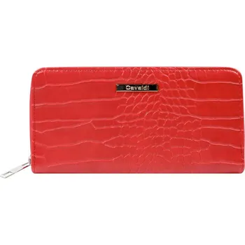 Peněženka Cavaldi praktická červená dámská peněženka s obvodovým zipem