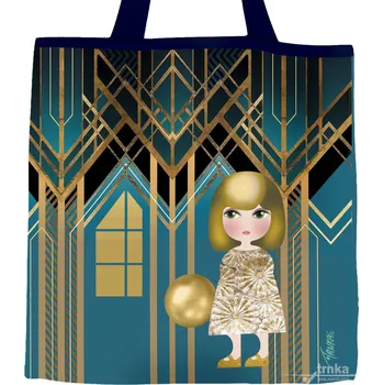 Nákupní taška Plátěná nákupní taška, Malvína ve zlatém pokoji