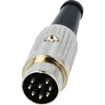 Elektrický konektor Konektor DIN 8pin 270° vidlice 610-0800