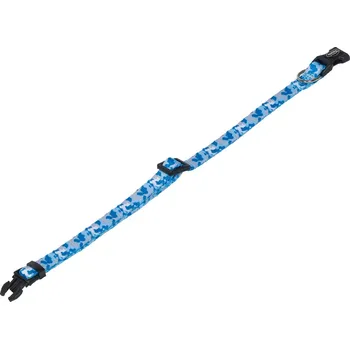 Obojek pro psa Nobby obojek maskáčový CAMOUFLAGE 20-35 cm modrá