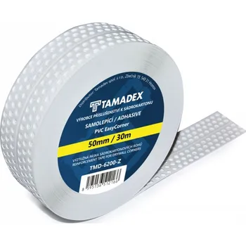 Lepicí páska Páska EasyCorner 50mmx30m PVC samolepící (Výztužná páska sádrokartonových rohů)