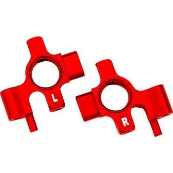 RC náhradní díl Traxxas těhlice přední hliníková červená (pár) - expresní doprava