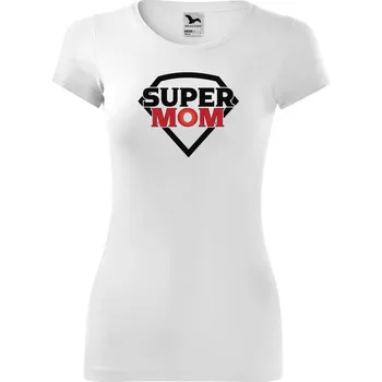 DOBRÝ TRIKO Dámské tričko Super mom Velikost: XL, Barva: Fialová