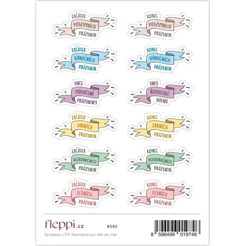 samolepka Fleppi Samolepky Školní prázdniny