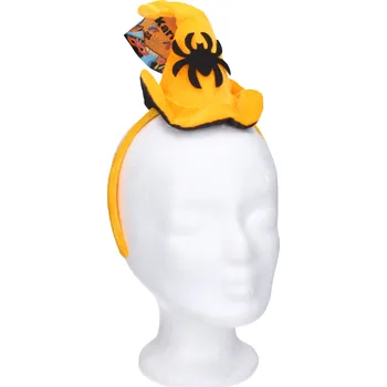 Karnevalový kostým Set karneval - čarodějnická čelenka žlutá