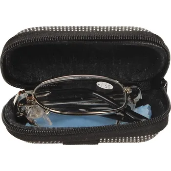 Brýle na čtení Skládací dioptrické brýle v pouzdře +1.50