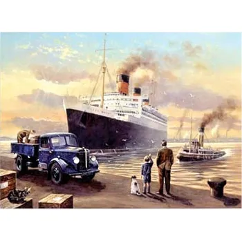 Royal Langnickel malování podle čísel - Loď v přístavu 40x30 cm