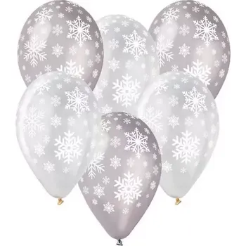 Balónek Latexový balonek s potiskem Vločky