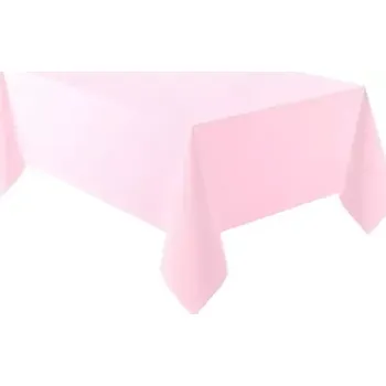 Jednorázový ubrus Plastový ubrus světle růžový 137 x 274 cm